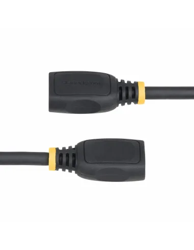 StarTech.com Cable HDMI 2.0 de Extensión Alargador de 18in (0,5m) - Cable HDMI de Alta Velocidad Ahorrador de Puertos - 4K 60Hz