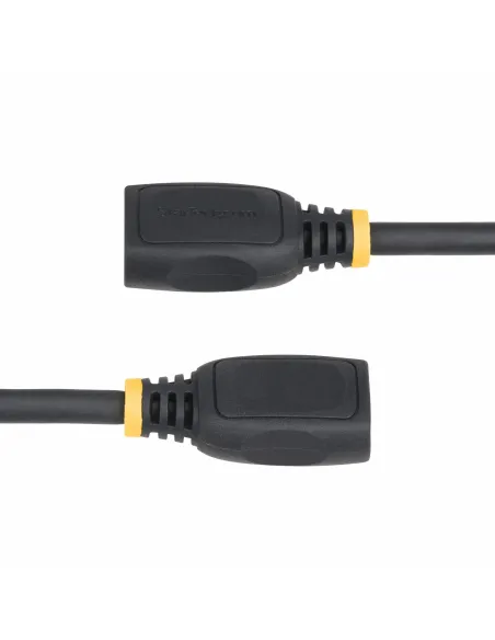 StarTech.com Cable HDMI 2.0 de Extensión Alargador de 18in (0,5m) - Cable HDMI de Alta Velocidad Ahorrador de Puertos - 4K 60Hz