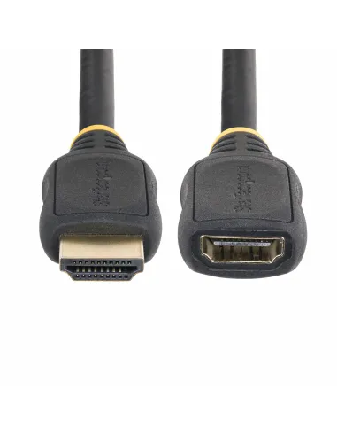 StarTech.com Cable HDMI 2.0 de Extensión Alargador de 18in (0,5m) - Cable HDMI de Alta Velocidad Ahorrador de Puertos - 4K 60Hz
