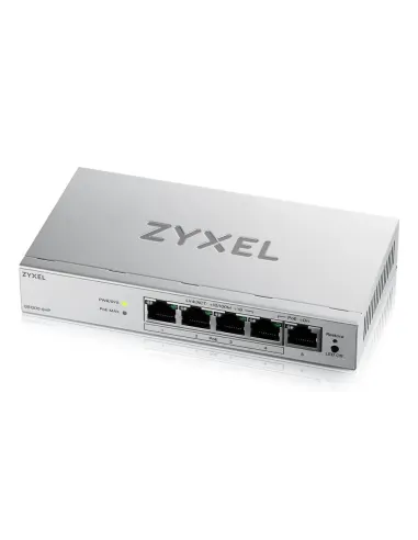 Zyxel GS1200-5HPV3 Gestionado L2 Gigabit Ethernet (10 100 1000) Energía sobre Ethernet (PoE) Escritorio Gris