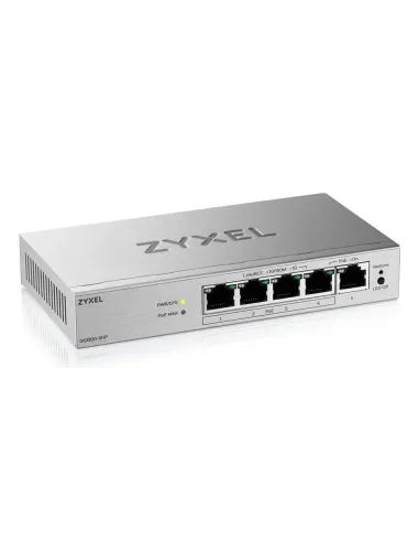Zyxel GS1200-5HPV3 Gestionado L2 Gigabit Ethernet (10 100 1000) Energía sobre Ethernet (PoE) Escritorio Gris