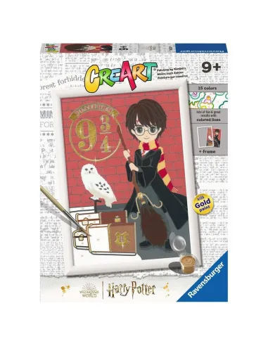 Kit para pintar con números ravensburger creart serie d harry potter: salida para hogwarts