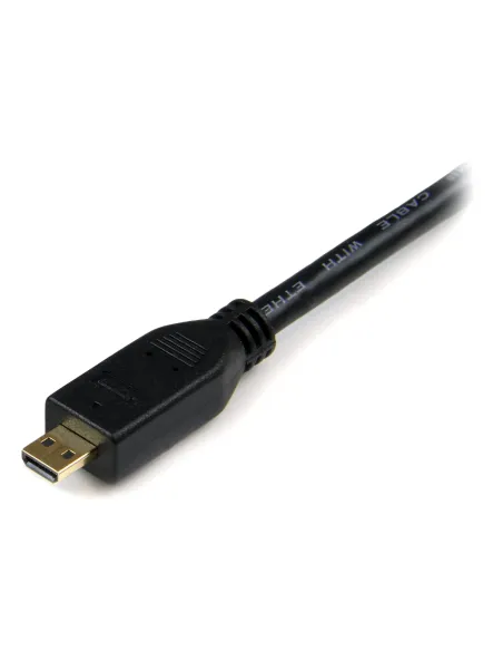 StarTech.com Cable de 1m Micro HDMI a HDMI con Ethernet - Vídeo de 4K a 30Hz - Cable Adaptador Conversor Micro HDMI Tipo D de