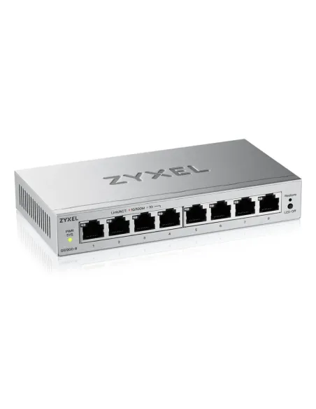Zyxel GS1200-8V3 Gestionado L2 Gigabit Ethernet (10 100 1000) Escritorio Gris