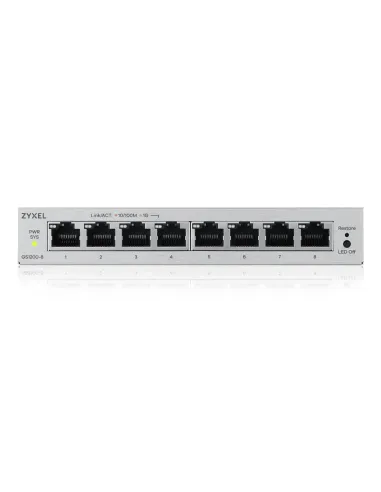 Zyxel GS1200-8V3 Gestionado L2 Gigabit Ethernet (10 100 1000) Escritorio Gris