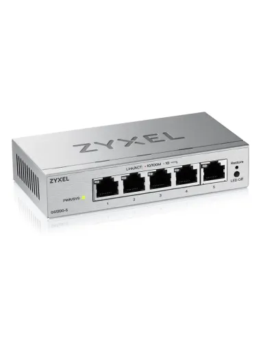 Zyxel GS1200-5V3 Gestionado L2 Gigabit Ethernet (10 100 1000) Escritorio Gris