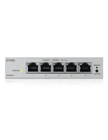 Zyxel GS1200-5V3 Gestionado L2 Gigabit Ethernet (10 100 1000) Escritorio Gris