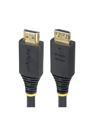 StarTech.com Cable HDMI de Alta Velocidad de 50cm - Conectores de Agarre - 4K60Hz 1440p 144Hz - HDR10 HDCP 2.2 ARC - UHD -