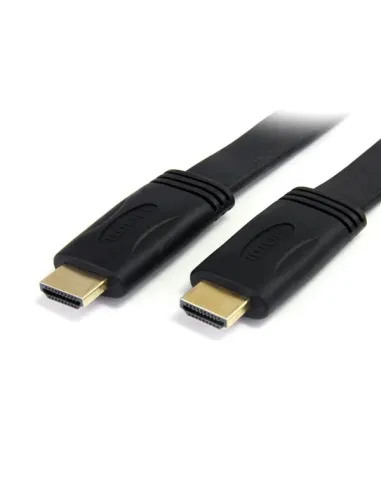 StarTech.com Cable HDMI de alta velocidad con Ethernet 5m Plano - 2x HDMI Macho - Ultra HD 4k x 2k - Negro