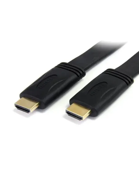 StarTech.com Cable HDMI de alta velocidad con Ethernet 5m Plano - 2x HDMI Macho - Ultra HD 4k x 2k - Negro