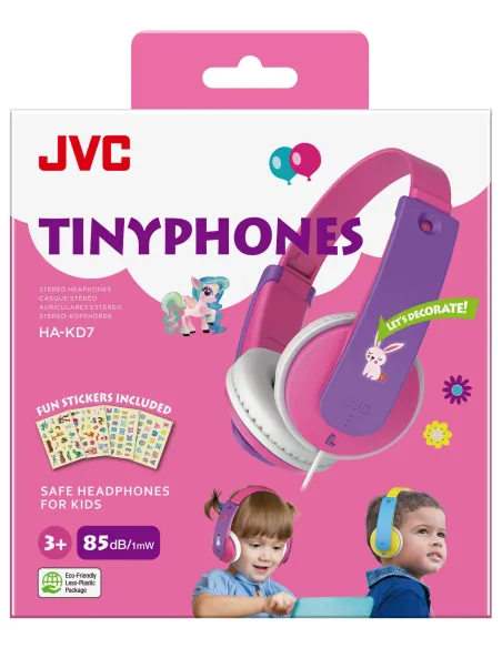 JVC HA-KD7 Auriculares Alámbrico Diadema Música Rosa, Púrpura