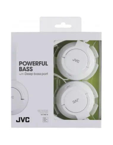 JVC HA-S180-W-E auricular y casco Auriculares Alámbrico Diadema Música Blanco