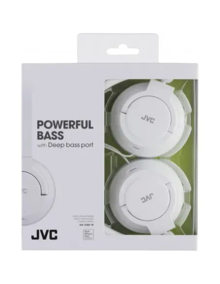 JVC HA-S180-W-E auricular y casco Auriculares Alámbrico Diadema Música Blanco