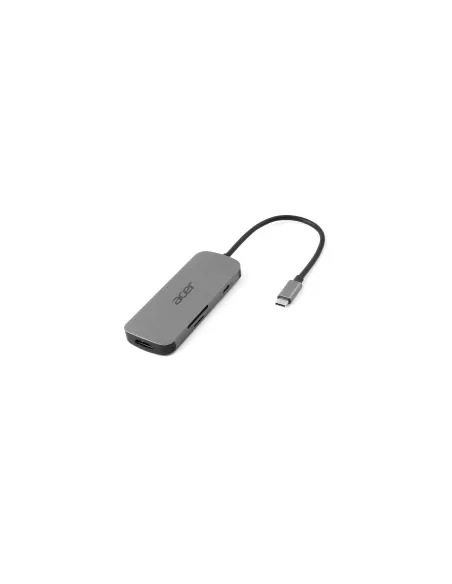 Acer 7in1 Type C Dongle Alámbrico USB 3.2 Gen 1 (3.1 Gen 1) Type-C Plata