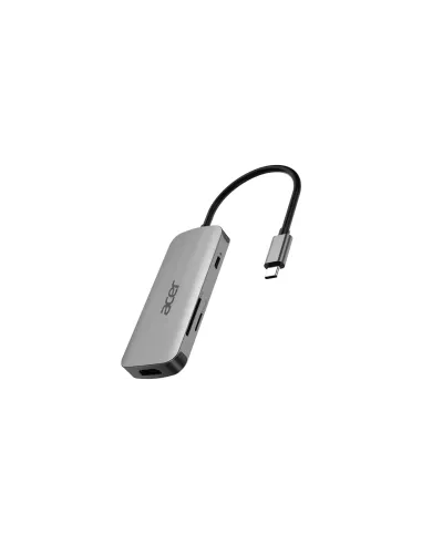 Acer 7in1 Type C Dongle Alámbrico USB 3.2 Gen 1 (3.1 Gen 1) Type-C Plata