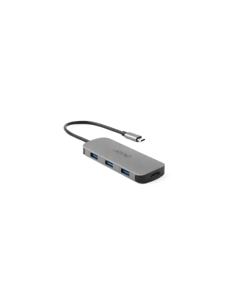 Acer 7in1 Type C Dongle Alámbrico USB 3.2 Gen 1 (3.1 Gen 1) Type-C Plata