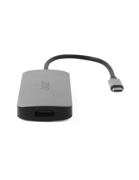 Acer 7in1 Type C Dongle Alámbrico USB 3.2 Gen 1 (3.1 Gen 1) Type-C Plata