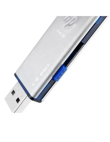 HP x730w unidad flash USB 64 GB USB tipo A 3.2 Gen 1 (3.1 Gen 1) Azul, Acero inoxidable
