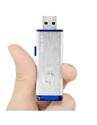 HP x730w unidad flash USB 64 GB USB tipo A 3.2 Gen 1 (3.1 Gen 1) Azul, Acero inoxidable