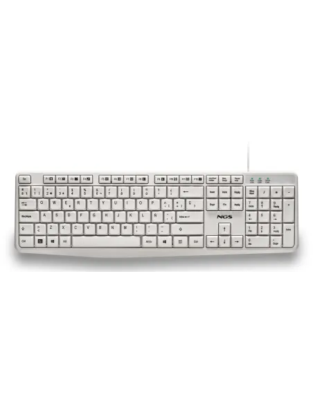 NGS HERITAGE teclado Universal USB QWERTY Español Blanco