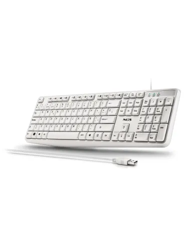 NGS HERITAGE teclado Universal USB QWERTY Español Blanco