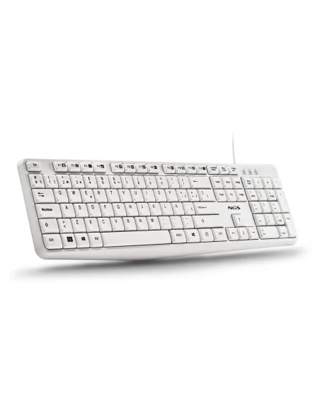 NGS HERITAGE teclado Universal USB QWERTY Español Blanco