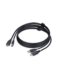 StarTech.com Cable KVM HDMI y USB 3.0 5Gbps de 1,8m - 4K 60Hz - Cable Combo HDMI 2.0 y USB para Switch Conmutador KVM