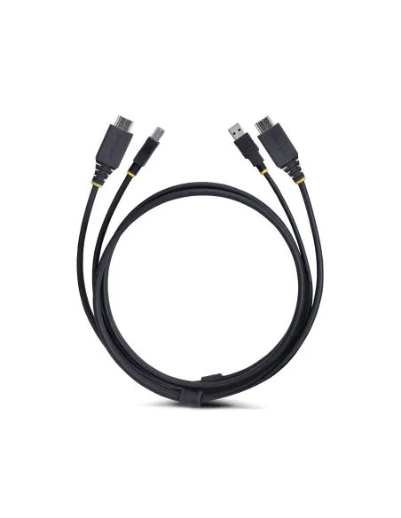 StarTech.com Cable KVM HDMI y USB 3.0 5Gbps de 1,8m - 4K 60Hz - Cable Combo HDMI 2.0 y USB para Switch Conmutador KVM