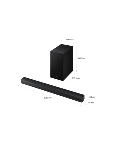 Samsung B-Series Barra de sonido B450F Serie B 2.1 con Subwoofer y Dolby 2.0 2025