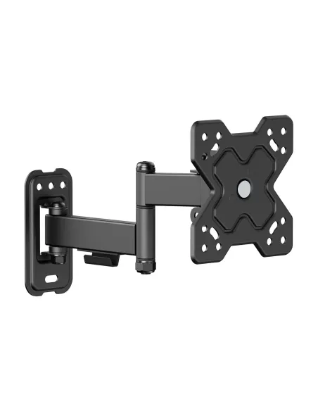 AISENS Soporte Eco Giratorio, Inclinable y Nivelable para Monitor TV 20kg (3 Pivotes) de 13"-32", Negro