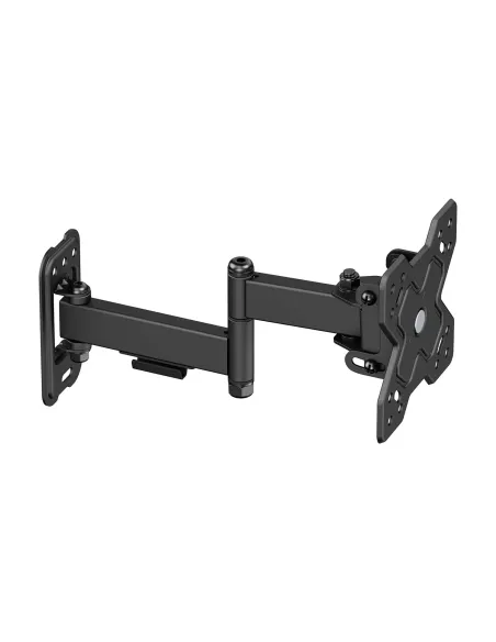 AISENS Soporte Eco Giratorio, Inclinable y Nivelable para Monitor TV 20kg (3 Pivotes) de 13"-32", Negro