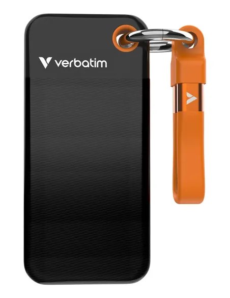 Verbatim Pocket SSD 2 TB USB Tipo C 3.2 Gen 2 (3.1 Gen 2) Negro, Naranja
