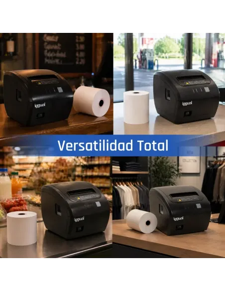 iggual Caja 50 rollos papel térmico sin BPA 80x80