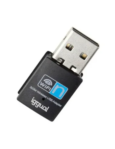 iggual Adaptador USB Wifi 300 Mbps mono 2.4GHz