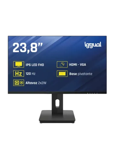 iggual Monitor 24" VGA HDMI 120Hz pivotante AA MM