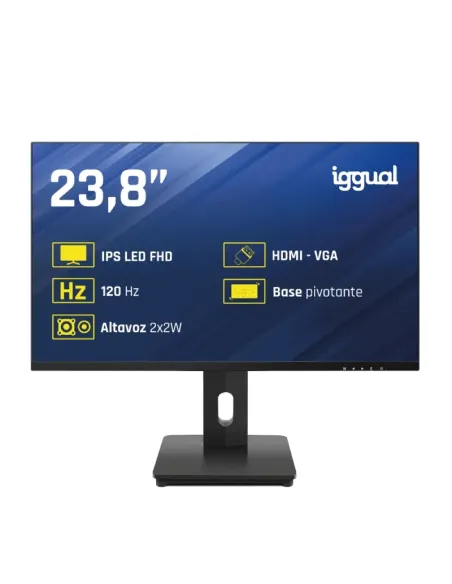 iggual Monitor 24" VGA HDMI 120Hz pivotante AA MM