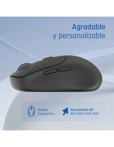 iggual Ratón inalámbrico NANO-OFFICE-6D 1600DPI