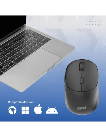 iggual Ratón inalámbrico NANO-OFFICE-6D 1600DPI