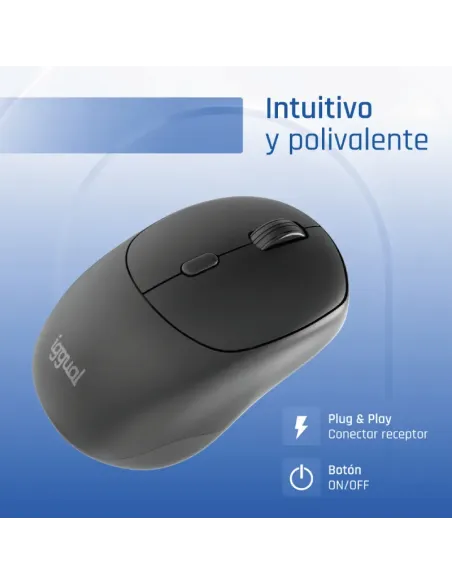 iggual Ratón inalámbrico NANO-OFFICE-6D 1600DPI