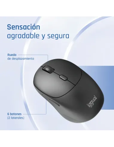 iggual Ratón inalámbrico NANO-OFFICE-6D 1600DPI