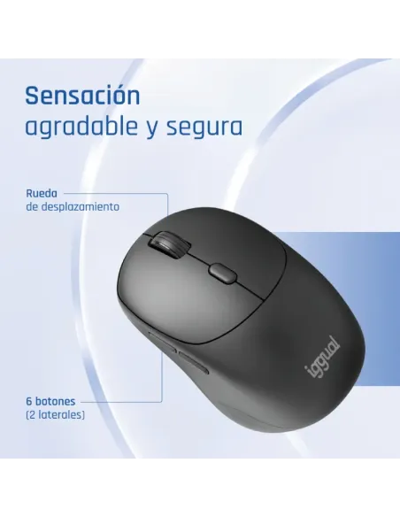 iggual Ratón inalámbrico NANO-OFFICE-6D 1600DPI