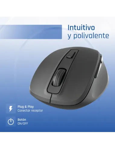 iggual Ratón inalámbrico ERGO-SILENT-6D 1600DPI