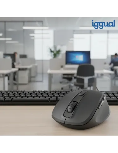 iggual Ratón inalámbrico ERGO-SILENT-6D 1600DPI