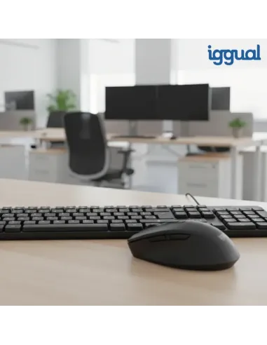 iggual Ratón inalámbrico ERGO-SILENT-6D 1600DPI