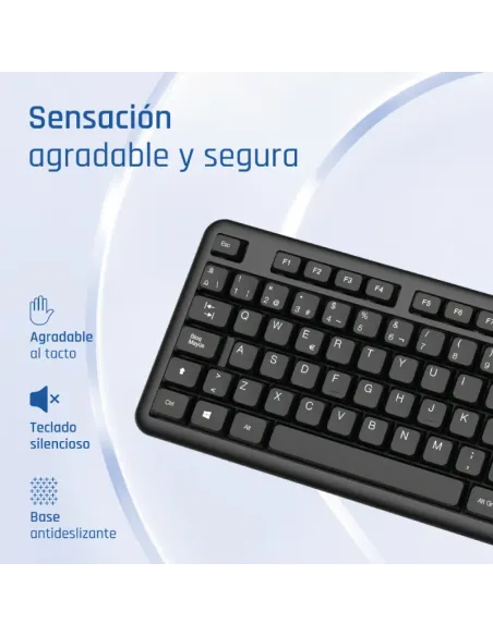 iggual Teclado USB estándar CK-OFFICE-105T negro