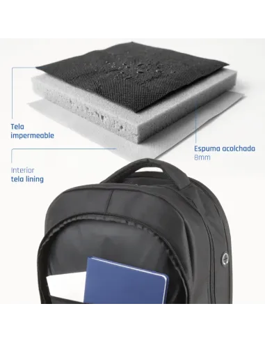 iggual Mochila portátil 15.6"-17" Office Pro Elite