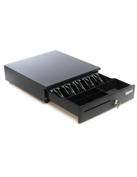 iggual Cajón Portamonedas IRON-35 42cm 5+6 negro