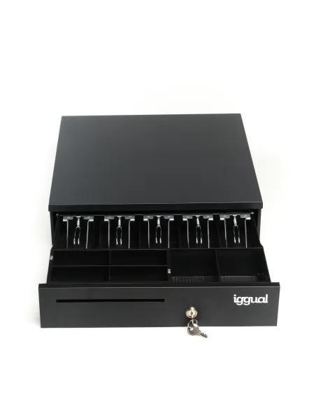 iggual Cajón Portamonedas IRON-35 42cm 5+6 negro
