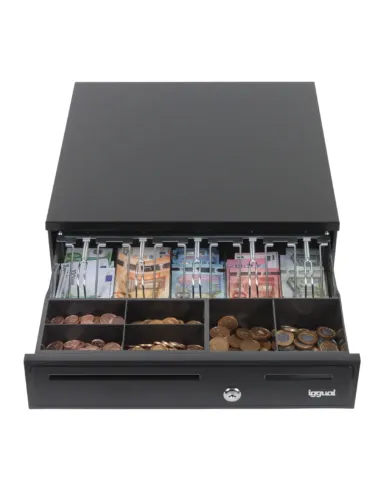 iggual Cajón Portamonedas IRON-35 42cm 5+6 negro