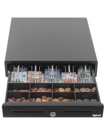 iggual Cajón Portamonedas IRON-70 44,5cm 5+8 negro